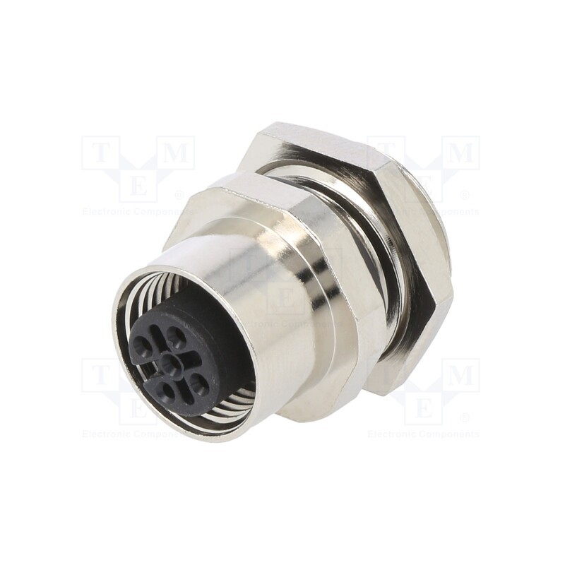 1 pcs x ATTEND - 216A-05FAR - Socket, M12, PIN: 5, female, A code-DeviceNet / CANopen, THT, IPX7