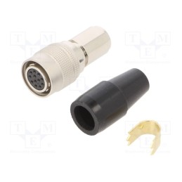 1 pcs x HIROSE - HR10A-10P-12S(73) - Connector: circular, HR10, push-pull, plug, 2A, silver plated, 7mm