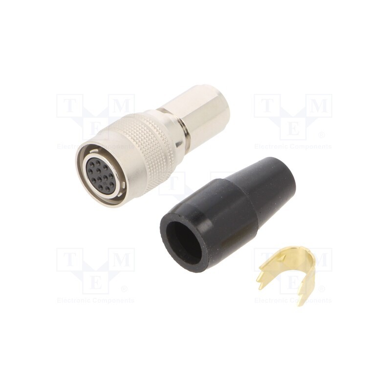 1 pcs x HIROSE - HR10A-10P-12S(73) - Connector: circular, HR10, push-pull, plug, 2A, silver plated, 7mm