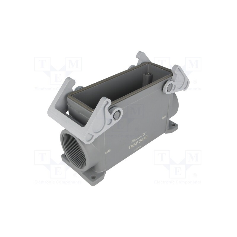 1 pcs x ILME - TMAP 24.40 - Enclosure: for HDC connectors, T-TYPE, size 104.27, M40, 104x27mm