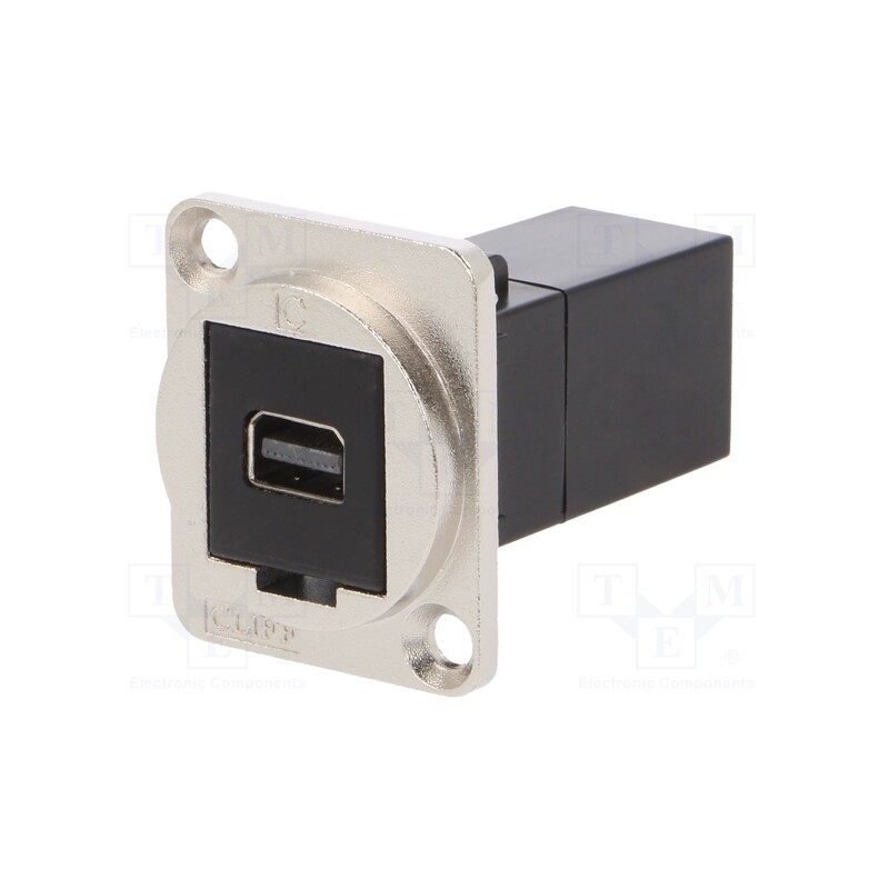 1 pcs x CLIFF - CP30202M - Coupler, Mini DisplayPort socket,both sides, FT, 19x24mm