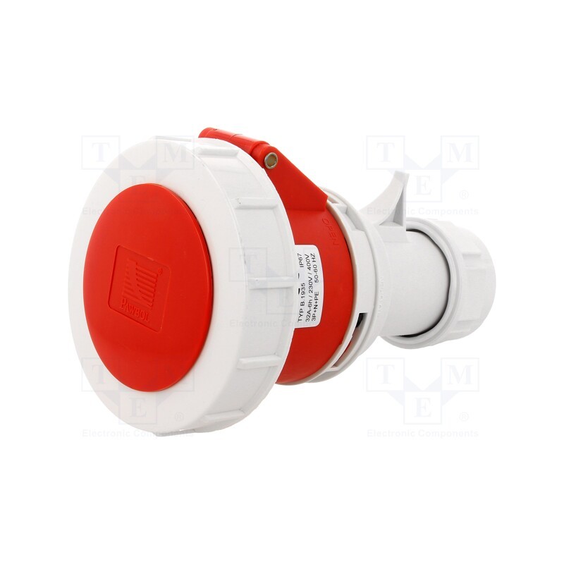 1 pcs x PAWBOL - B.1935 - Connector: AC supply 3-phase, plug, female, 32A, 400VAC, IEC 60309
