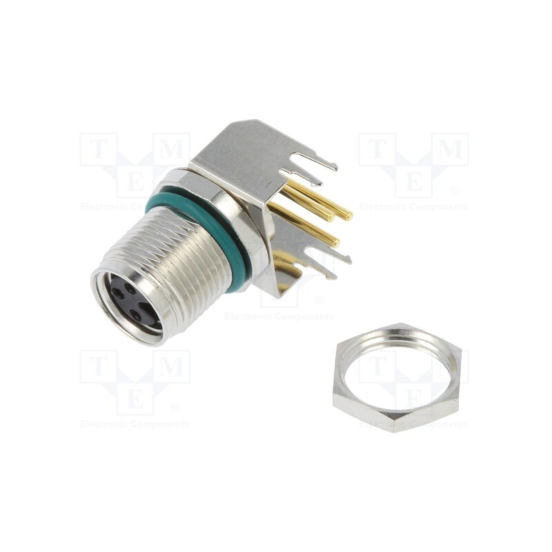 1 pcs x AMPHENOL LTW - M8S-03PFFR-SF8001 - Connector: M8, female, PIN: 3, angled 90°, socket, 4A, IP68, 60V