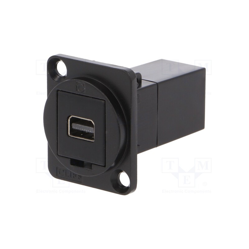 1 pcs x CLIFF - CP30202MB - Coupler, Mini DisplayPort socket,both sides, FT, 19x24mm