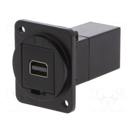 1 pcs x CLIFF - CP30202M3B - Coupler, Mini DisplayPort socket,both sides, FT, 19x24mm