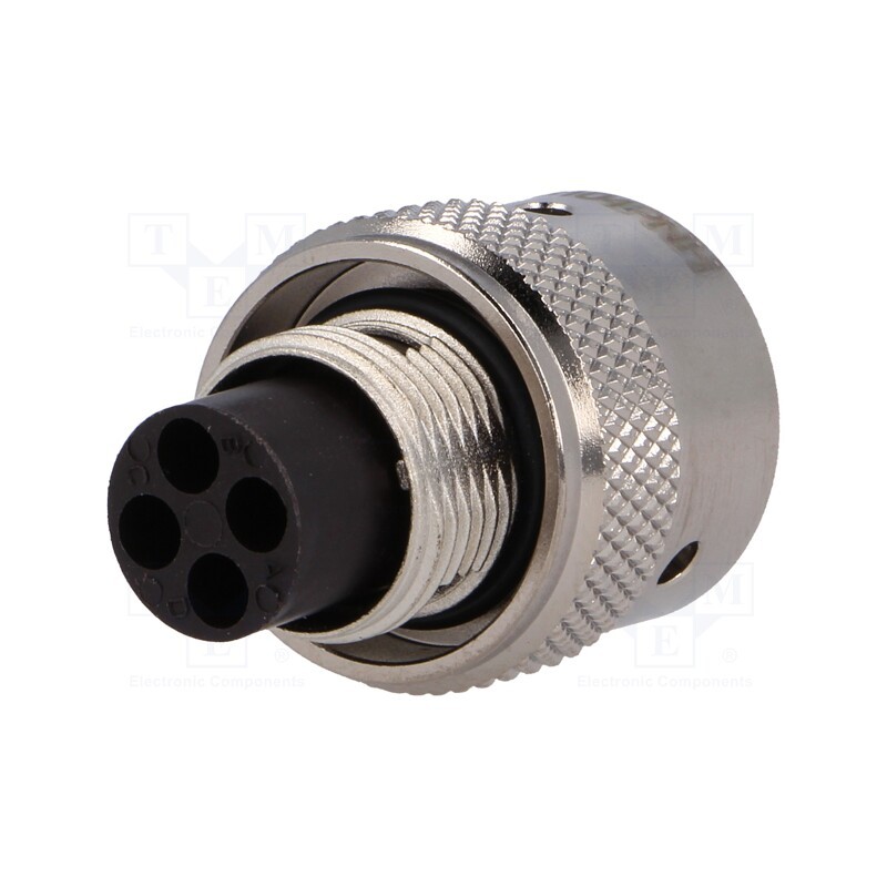 1 pcs x AMPHENOL - RT06104PNH - Connector: circular, RT360, plug, male, for cable, PIN: 4, straight