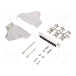 1 pcs x ENCITECH - 6355-0008-14 - D-Sub, PIN: 37, plug, female, angled, soldering, for cable, black