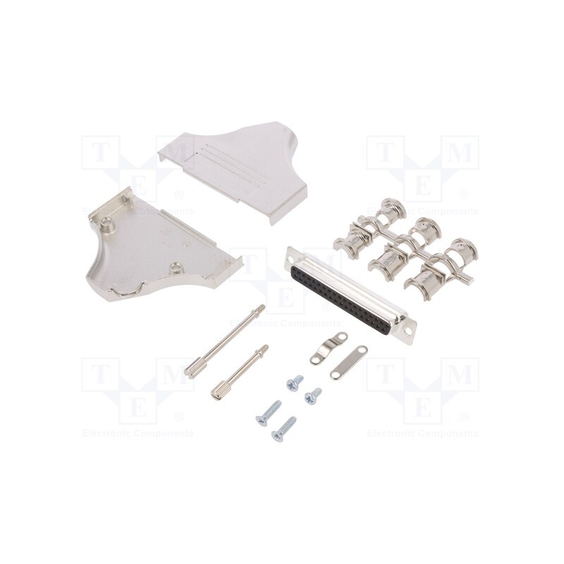 1 pcs x ENCITECH - 6355-0008-14 - D-Sub, PIN: 37, plug, female, angled, soldering, for cable, black