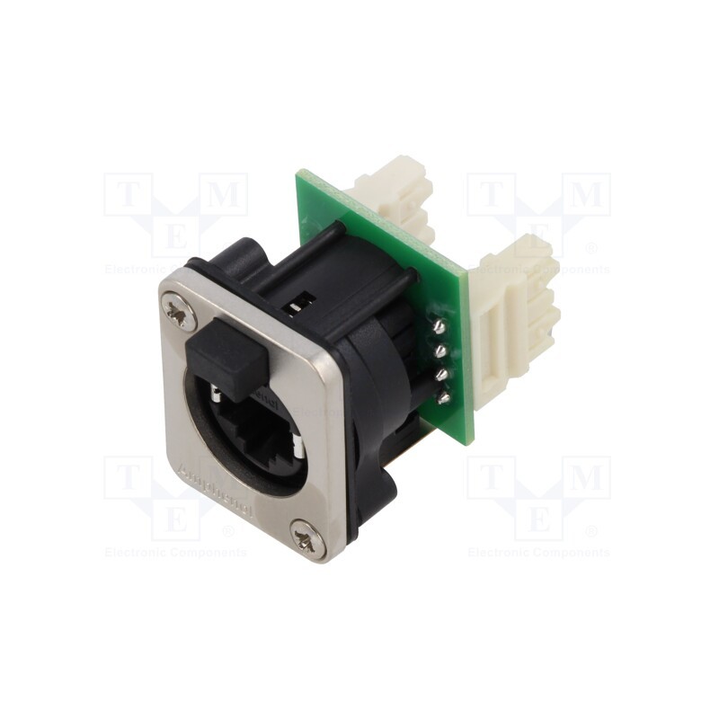 1 pcs x AMPHENOL - RJXS8FD5110 - XLRnet, D Type, Ethernet Chassis Mounts, IP54, IDC Terminals
