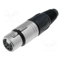 1 pcs x NEUTRIK - NC7FX - Plug, XLR, female, PIN: 7, straight, for cable, soldering, 3.5÷8mm, X