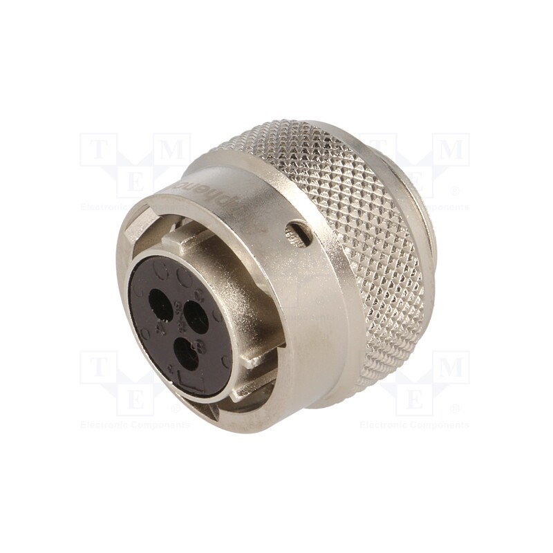 1 pcs x AMPHENOL - RT06123SNH - Connector: circular, RT360, plug, female, for cable, PIN: 3, IP67