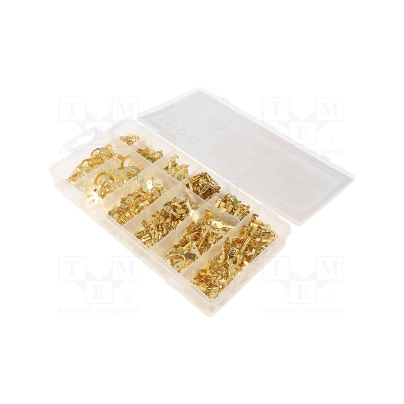 1 set x YATO - YT-068685 - Kit: connectors, crimped, for cable, non-insulated, 750pcs.