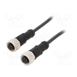 1 pcs x AMPHENOL LTW - M12B05FL-12BFL-SB001 - Cable: for sensors/automation, PIN: 5, M12-M12, B code-Profibus