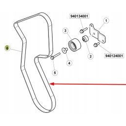 7700066725 multi-groove fan belt