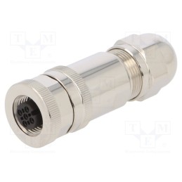 1 pcs x TE Connectivity - T4110012051-000 - Plug, M12, PIN: 5, female, A code-DeviceNet / CANopen, for cable