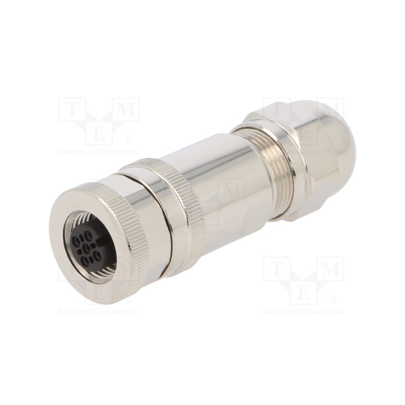 1 pcs x TE Connectivity - T4110012051-000 - Plug, M12, PIN: 5, female, A code-DeviceNet / CANopen, for cable