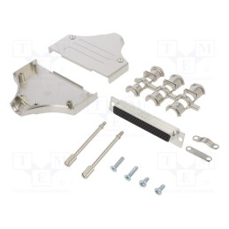 1 pcs x Amphenol Communications Solutions - L17MHDM37+L77HDC62S - D-Sub HD, PIN: 62, female, straight, soldering, for cable, UNC