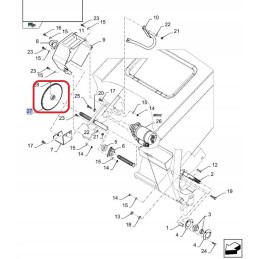 Chain drive sprocket New Holland 9835413
