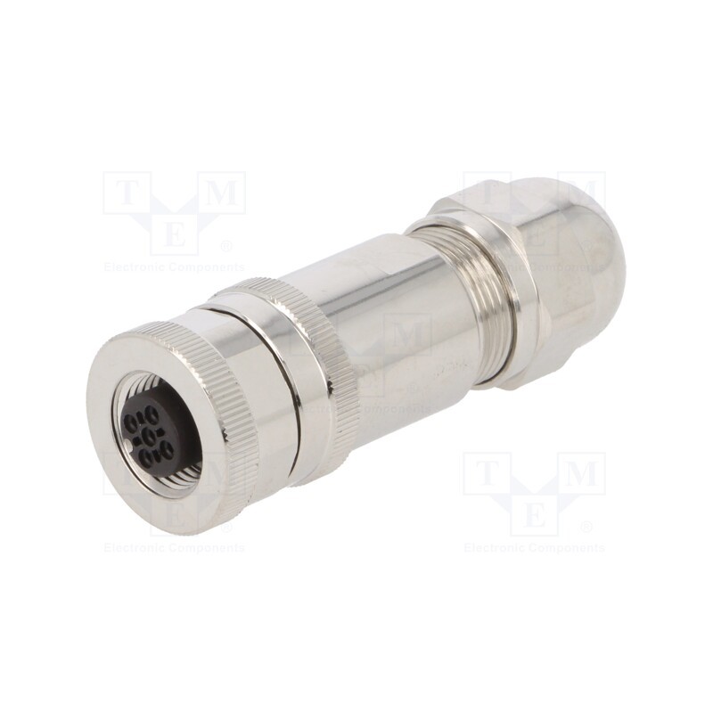 1 pcs x TE Connectivity - T4110011051-000 - Plug, M12, PIN: 5, female, A code-DeviceNet / CANopen, for cable