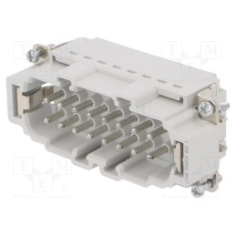 1 pcs x AMPHENOL - C14610A0166001 - Connector: HDC, contact insert, male, C146, PIN: 16, 16+PE, size E16