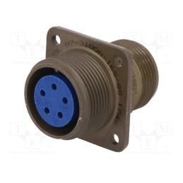 1 pcs x AMPHENOL - 97-3100A-16S-8S - Connector: circular, size 16S, 97, aluminium alloy, olive, socket