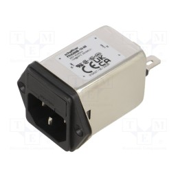 1 pcs x SCHAFFNER - FN9260B-10-06 - Connector: AC supply, socket, male, 10A, 250VAC, C14 (E), -25÷85°C