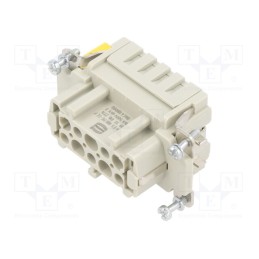 1 pcs x HARTING - 9330102776 - Connector: HDC, contact insert, female, Han® ES, PIN: 10, 10+PE