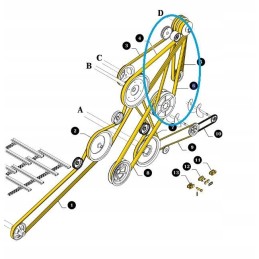 Running belt new holland tc 80356024 80230077 cnh