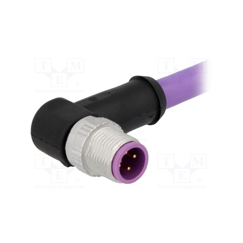 1 pcs x HARTING - 21349000486015 - Plug, M12, PIN: 4, male, B code-Profibus, 1.5m, Insulation: PVC