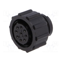 1 pcs x TE Connectivity - 206485-1 - Plug, female, PIN: 9, w/o contacts, CPC Series 2, for cable