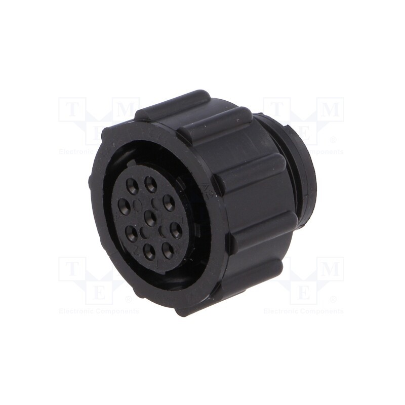 1 pcs x TE Connectivity - 206485-1 - Plug, female, PIN: 9, w/o contacts, CPC Series 2, for cable