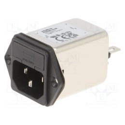 1 pcs x SCHAFFNER - FN9260-10-06 - Connector: AC supply, socket, male, 10A, 250VAC, C14 (E), -25÷85°C