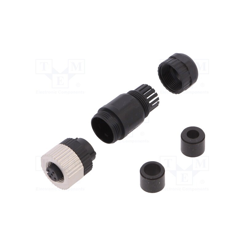 1 pcs x DEGSON ELECTRONICS - PASH-M12A-05P-FF-SL7002-00A(H) - Plug, M12, PIN: 5, female, A code-DeviceNet / CANopen, for cable