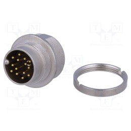 1 pcs x LUMBERG - 0314 14 - Connector: M16, socket, male, soldering, PIN: 14, 3A, 60V, IP68