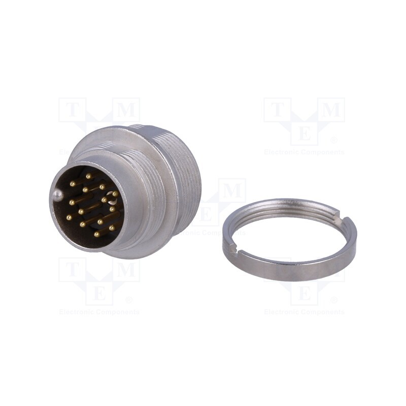 1 pcs x LUMBERG - 0314 14 - Connector: M16, socket, male, soldering, PIN: 14, 3A, 60V, IP68