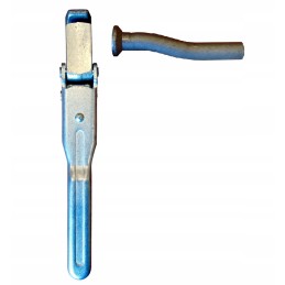 Side lock, bottom opening, straight pin