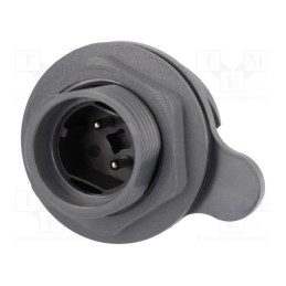 1 pcs x BULGIN - PXP7012/02P/ST - Connector: circular, socket, male, PIN: 2, Buccaneer 7000, UL94V-0