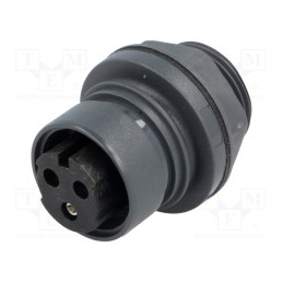 1 pcs x BULGIN - PXP6012/03S/ST - Connector: circular, socket, female, PIN: 3, Buccaneer 6000, 12A