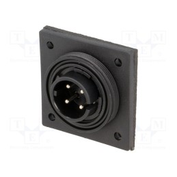 1 pcs x BULGIN - PX0766/P - Connector: circular, socket, male, PIN: 4, Standard Buccaneer®