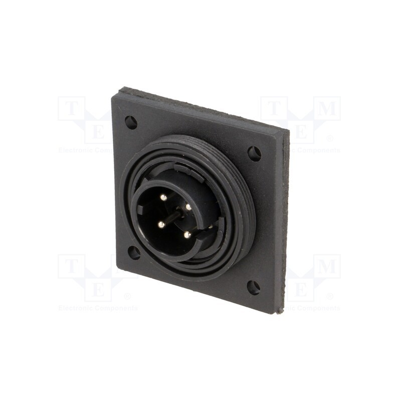 1 pcs x BULGIN - PX0766/P - Connector: circular, socket, male, PIN: 4, Standard Buccaneer®