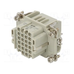 1 pcs x TE Connectivity - HDD-024-F - Connector: HDC, female, HDD, PIN: 24, 24+PE, size 3, w/o contacts