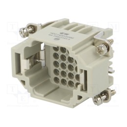 1 pcs x TE Connectivity - HDD-024-M - Connector: HDC, male, HDD, PIN: 24, 24+PE, size 3, w/o contacts, 10A