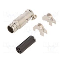1 pcs x AMPHENOL - C14610B00490115 - Connector: HDC, module,contact insert, female, PIN: 4, 50V