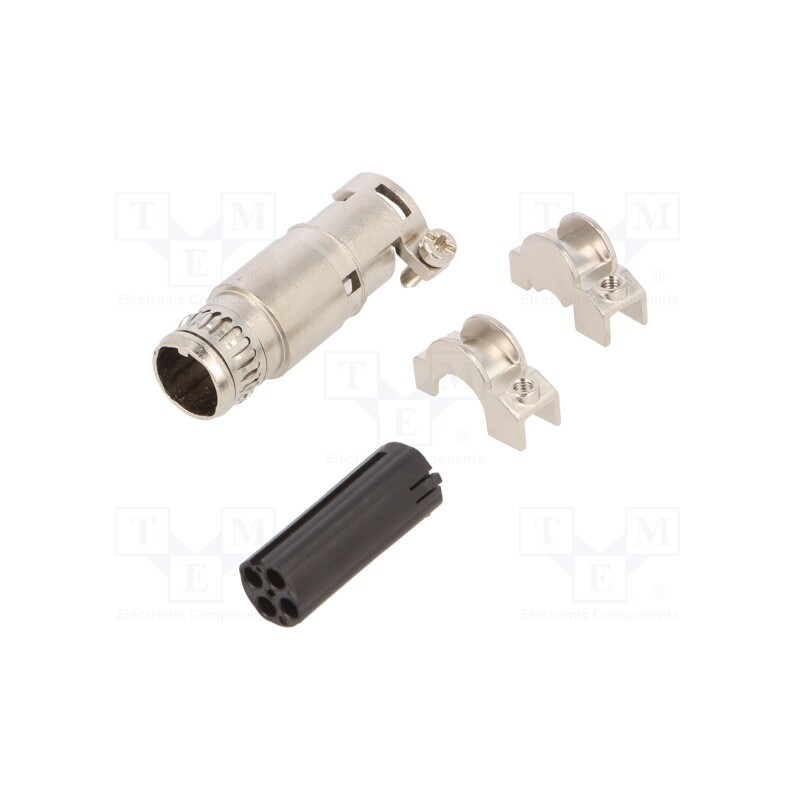 1 pcs x AMPHENOL - C14610B00490115 - Connector: HDC, module,contact insert, female, PIN: 4, 50V