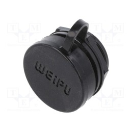 1 pcs x WEIPU - SA2812/S8B-1 - Socket, SA28, female, PIN: 8, IP67, 25A, soldering, 500V, 4mm2