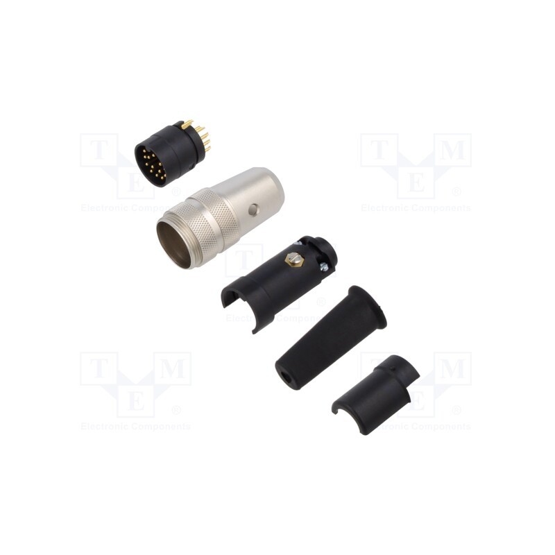 1 pcs x BINDER - 09 0337 00 16 - Connector: M16, plug, male, soldering, for cable, PIN: 16, 3A, 32V