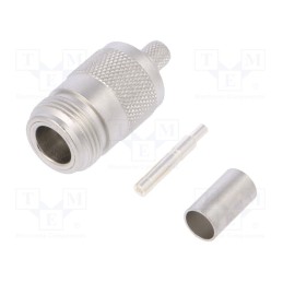 1 pcs x TELEGu00c4RTNER - J01021B0117 - Plug, N, female, straight, 50Ω, B7808A,CNT-240,H155,LMR240, PTFE