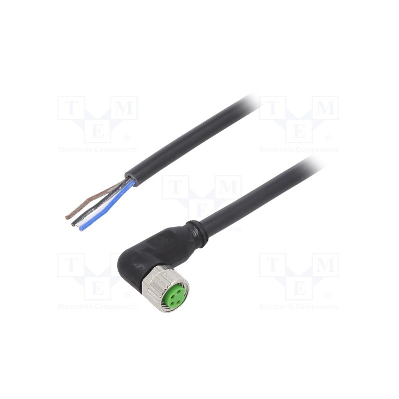 1 pcs x MURR ELEKTRONIK - 7000-08101-6111000 - Connector: M8, female, PIN: 4, angled 90°, with lead, for cable