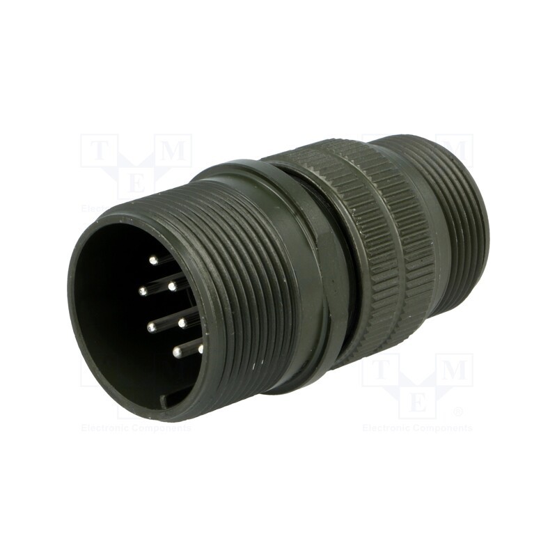 1 pcs x AMPHENOL - DS3101A 18-1P - Connector: circular, size 18, MS/DS, aluminium alloy, olive, plug