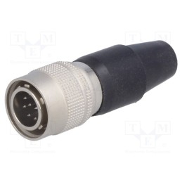 1 pcs x HIROSE - HR10A-10P-10P(73) - Connector: circular, HR10, push-pull, plug, 2A, silver plated, male